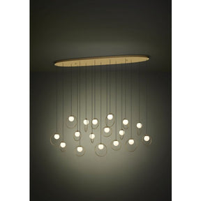 PORTOCOLOM H/L 17X3W LED 3000K BRS OBLONG