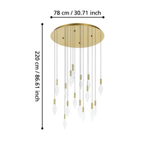 MIRADOR H/L 16X3W LED 3000K BRS ROUND