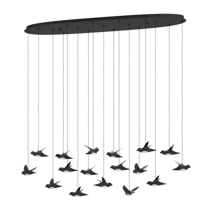 PARATEBUENO H/L 17X3W LED 3000K NKL NERO OBLON
