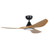 SURF 48 DC FAN LED TRI-COL BURM TEAK/BLK