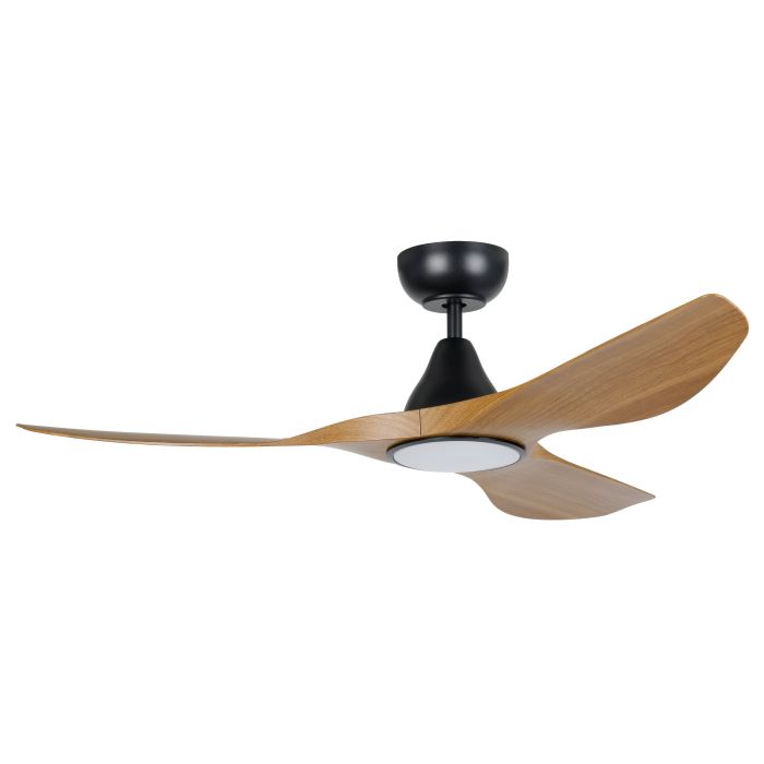 SURF 48 DC FAN LED TRI-COL BURM TEAK/BLK