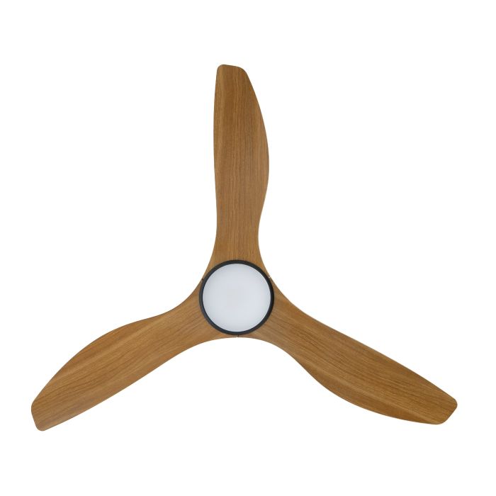 SURF 48 DC FAN LED TRI-COL BURM TEAK/BLK