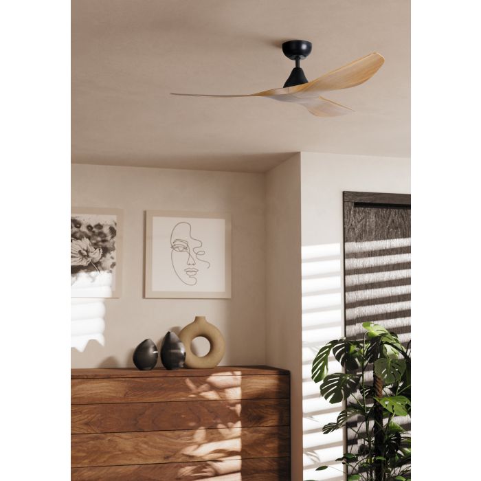 SURF 52 DC FAN BURM TEAK/BLK