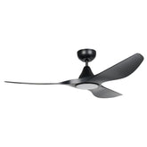 SURF 52 DC FAN LED TRI-COL BLK
