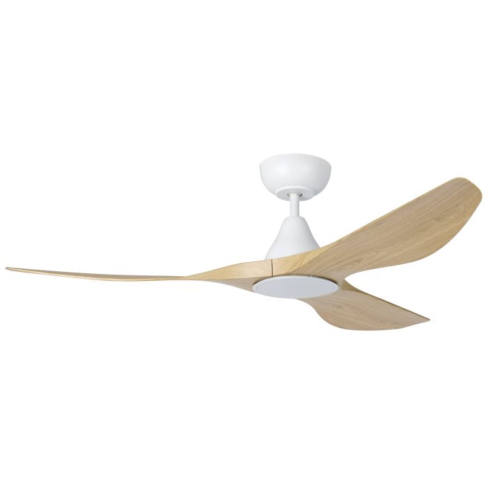 SURF 52 DC FAN LED TRI-COL OAK/WHT