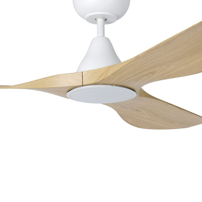 SURF 52 DC FAN LED TRI-COL OAK/WHT