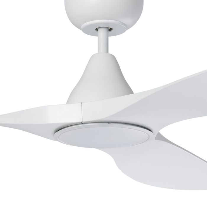 SURF 60 DC FAN LED TRI-COL WHT