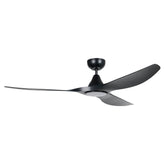 SURF 60 DC FAN LED TRI-COL BLK