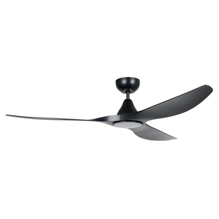 SURF 60 DC FAN LED TRI-COL BLK
