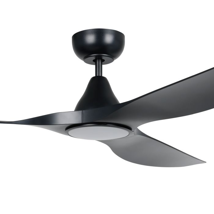 SURF 60 DC FAN LED TRI-COL BLK