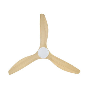 SURF 60 DC FAN LED TRI-COL OAK/WHT