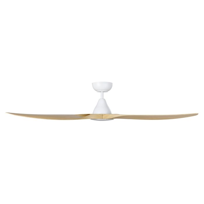 SURF 60 DC FAN LED TRI-COL OAK/WHT