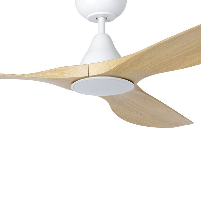 SURF 60 DC FAN LED TRI-COL OAK/WHT