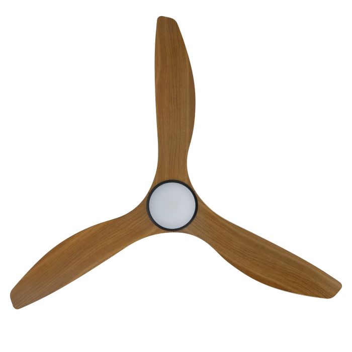 SURF 60 DC FAN LED TRI-COL BURM TEAK/BLK