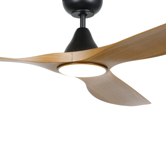 SURF 60 DC FAN LED TRI-COL BURM TEAK/BLK