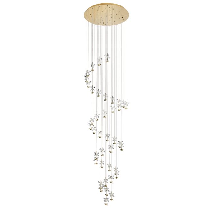 PIANOPOLI 3 H/L 40X 1.8W LED 3000K BRS SPIRAL