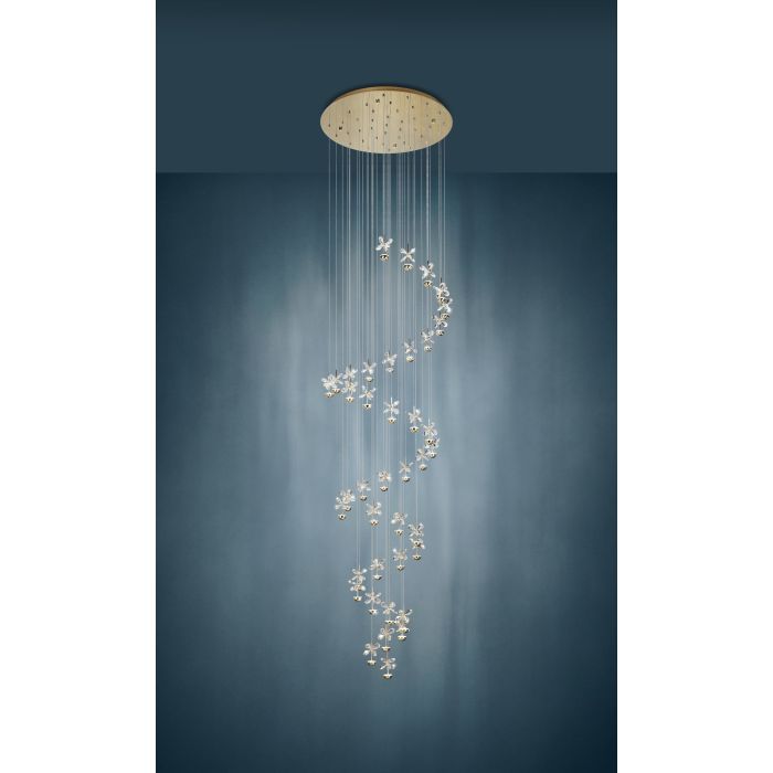 PIANOPOLI 3 H/L 40X 1.8W LED 3000K BRS SPIRAL