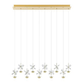 PIANOPOLI 3 H/L 10X2.3W LED 3000K BRS BAR