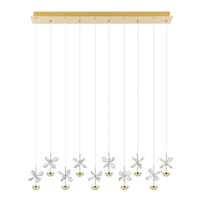 PIANOPOLI 3 H/L 10X2.3W LED 3000K BRS BAR