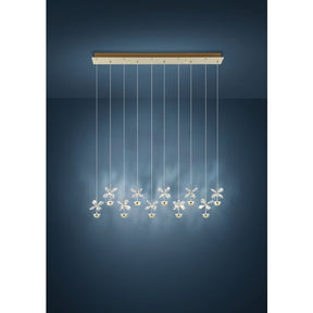 PIANOPOLI 3 H/L 10X2.3W LED 3000K BRS BAR