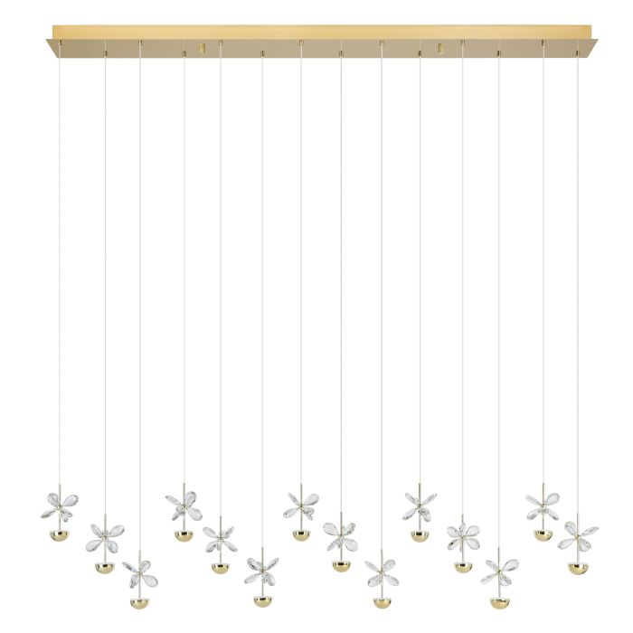 PIANOPOLI 3 H/L 14X2.3W LED 3000K BRS BAR