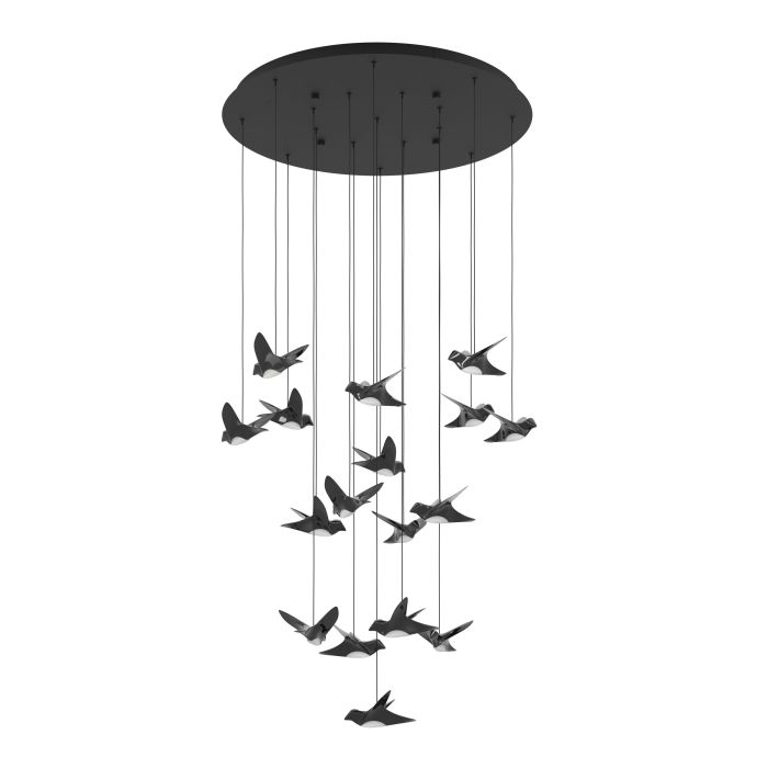 PARATEBUENO H/L 17X3W LED 3000K NKL NERO ROUND