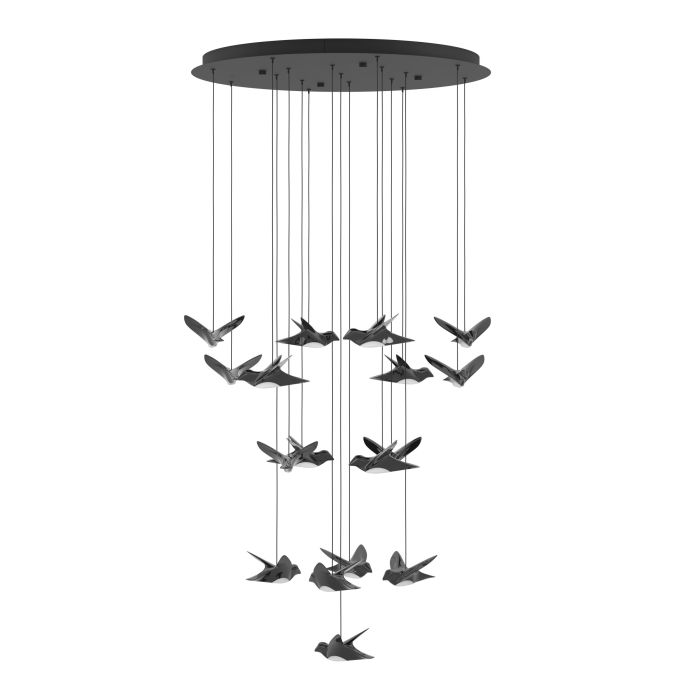 PARATEBUENO H/L 17X3W LED 3000K NKL NERO ROUND