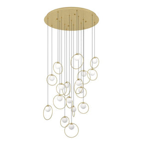 PORTOCOLOM H/L 17X3W LED 3000K BRS ROUND