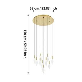 MIRADOR H/L 10X3W LED 3000K BRS ROUND