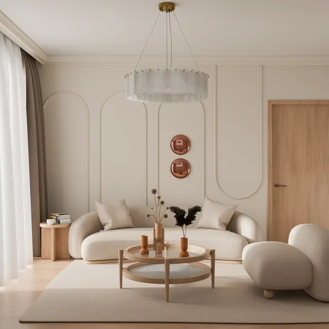 Calibo Mirage 12 Light Alabaster Stone 600mm Round Pendant with Metal Hook