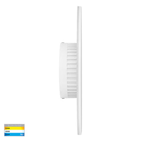 Halo White TRI Colour LED Wall Light - outdoor wall light - Lux Lighting