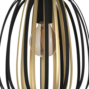 ENCINITOS H/L 1X40W E27 BLK/GLD SML