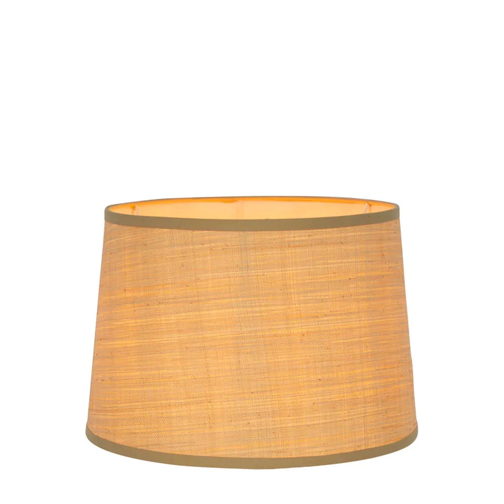 Raffia Drum Lamp Shade Medium Natural