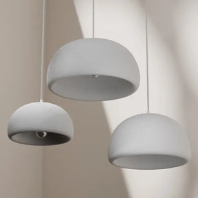 Calibo Passerine Wabi Sabi 310mm Textured Dome Pendant - White