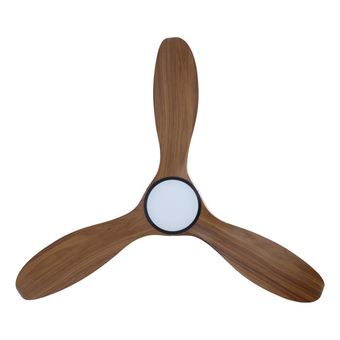NOOSA 52 DC FAN 18W LED TRI-COL BLK/NEW TEAK