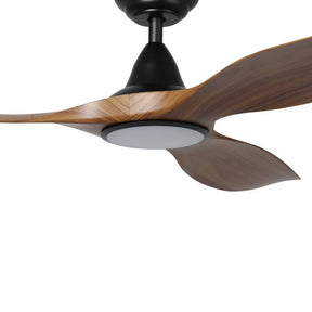 NOOSA 52 DC FAN 18W LED TRI-COL BLK/NEW TEAK