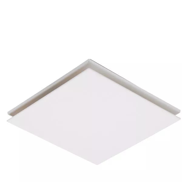 Flow Square 250mm Exhaust Fan White - Exhaust Fans - Lux Lighting