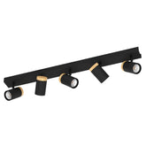 CARTAGENA SP 5X5W LED 4000K BLK/WOOD