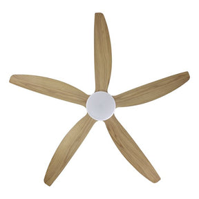 MIAMI 60 DC FAN 20W LED TRI-COL WHT/BLACKBUTT