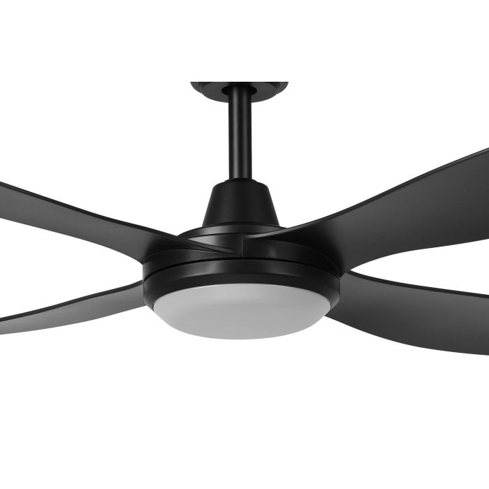 ARUBA FAN LT 24W LED TRI-COL BLK