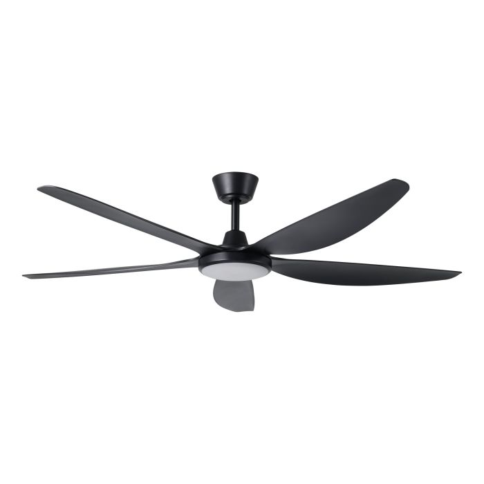 MIAMI 60 DC FAN 20W LED TRI-COL BLK
