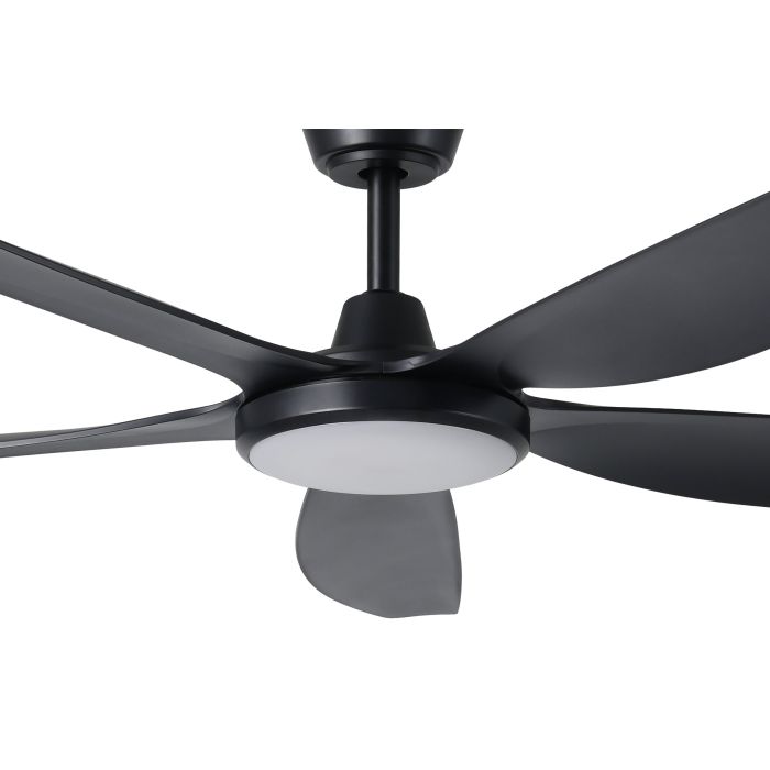MIAMI 60 DC FAN 20W LED TRI-COL BLK