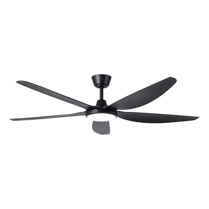 MIAMI 60 DC FAN 20W LED TRI-COL BLK