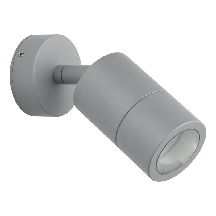 FREMANTLE EXT W/L 1X5W LED TRI-COL SIL ADJ