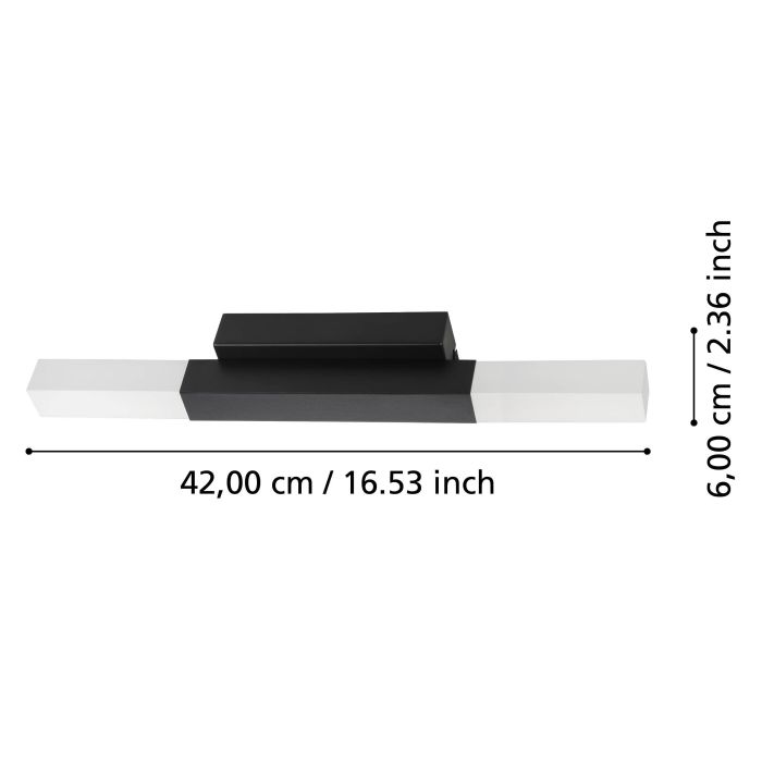 ALCUDIA W/L 2X5.5W LED 3000K BLK