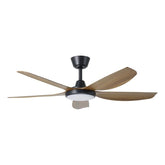 MIAMI 48 DC FAN 20W LED TRI-COL BLK/NEW TEAK