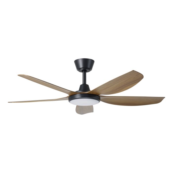 MIAMI 48 DC FAN 20W LED TRI-COL BLK/NEW TEAK