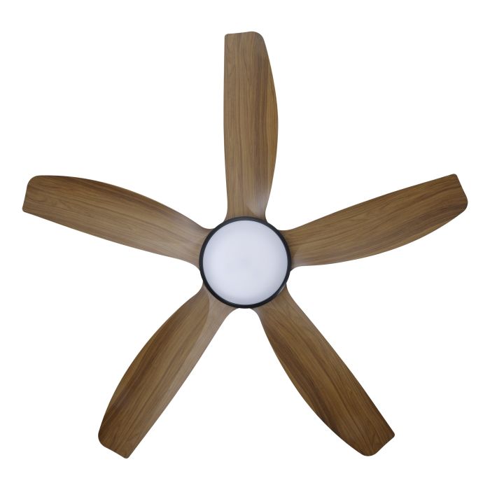 MIAMI 48 DC FAN 20W LED TRI-COL BLK/NEW TEAK