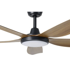 MIAMI 48 DC FAN 20W LED TRI-COL BLK/NEW TEAK