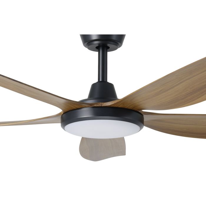 MIAMI 48 DC FAN 20W LED TRI-COL BLK/NEW TEAK